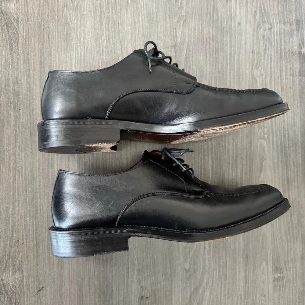 Cole Haan City Black Leather Lace Up Casual Dress Oxford Shoes Men size 10.5 D